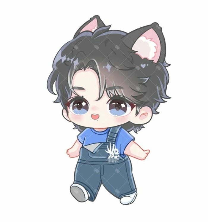 Ảnh chibi nam cute với biểu cảm dễ thương nổi bật