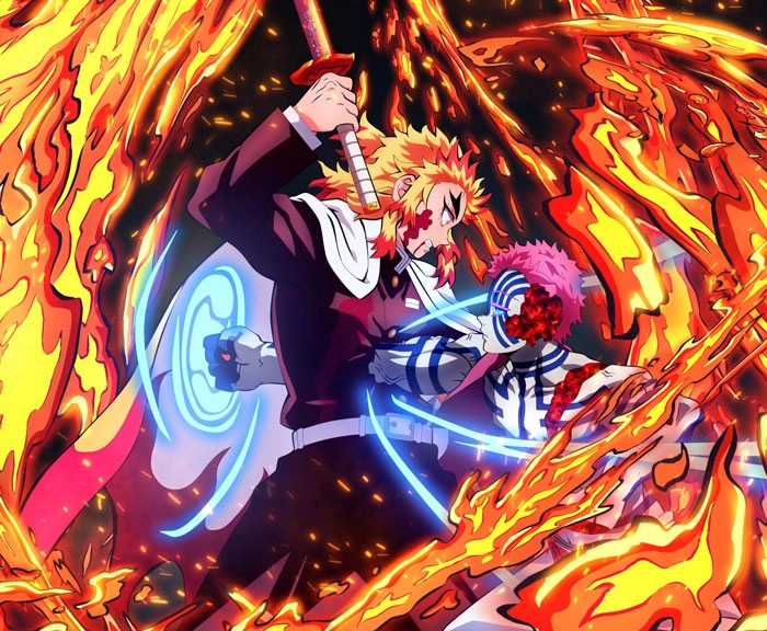 Rengoku vs Akaza manga diễn biến nghẹt thở