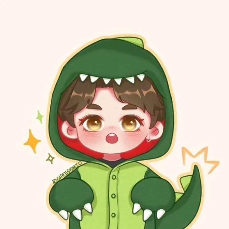 Ảnh chibi đáng yêu với kiểu dáng và màu sắc bắt mắt