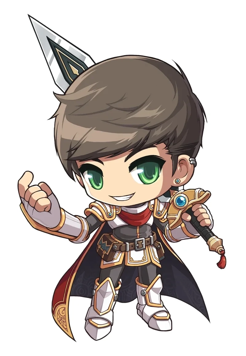 Hình anime nam chibi tỏa sáng trong từng chi tiết