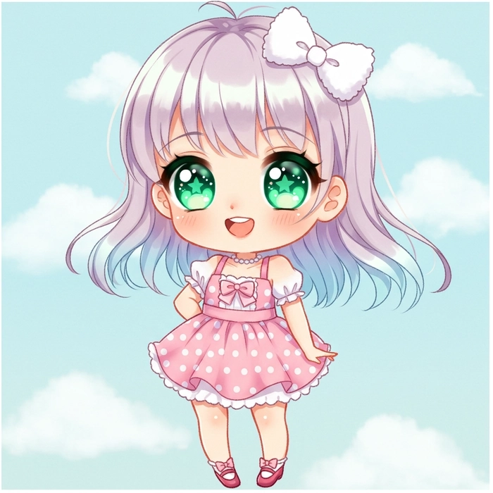 Anime nữ chibi cute làm tan chảy mọi ánh nhìn