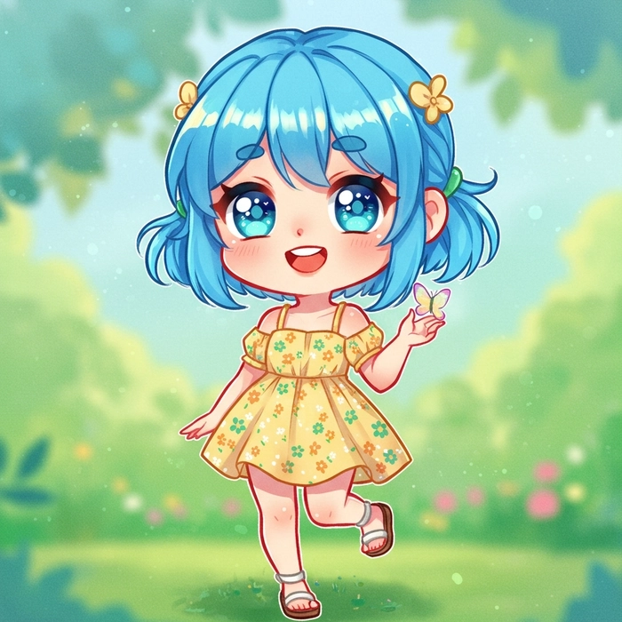 Anime nữ cute chibi toát lên vẻ ngọt ngào mê hoặc