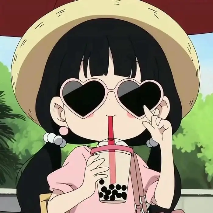 Hình chibi cute nữ biểu cảm sống động dễ mến