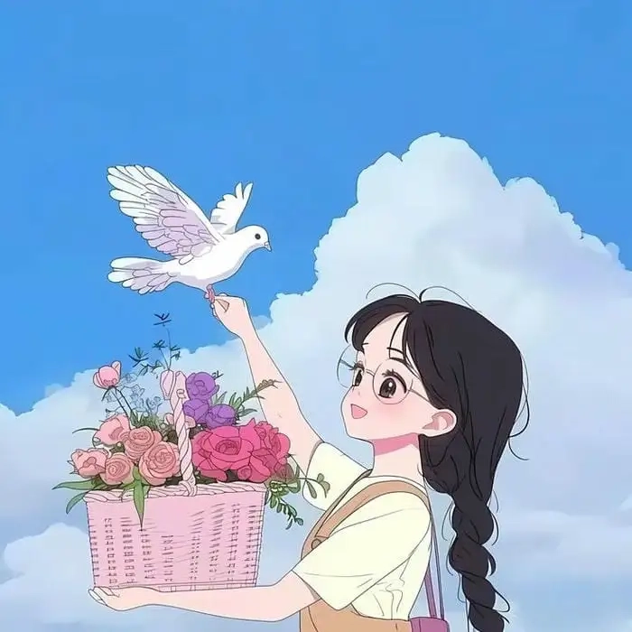Ảnh anime chibi cute nữ đẹp rực rỡ và sinh động