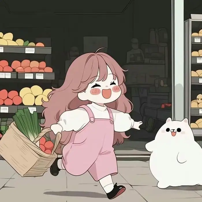 Ảnh anime chibi nữ cute với màu sắc tươi tắn