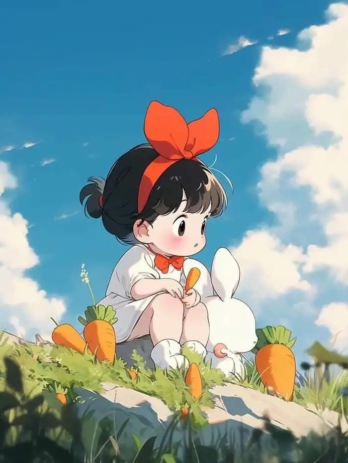 Ảnh anime nữ chibi cute toát lên thần thái ngọt ngào