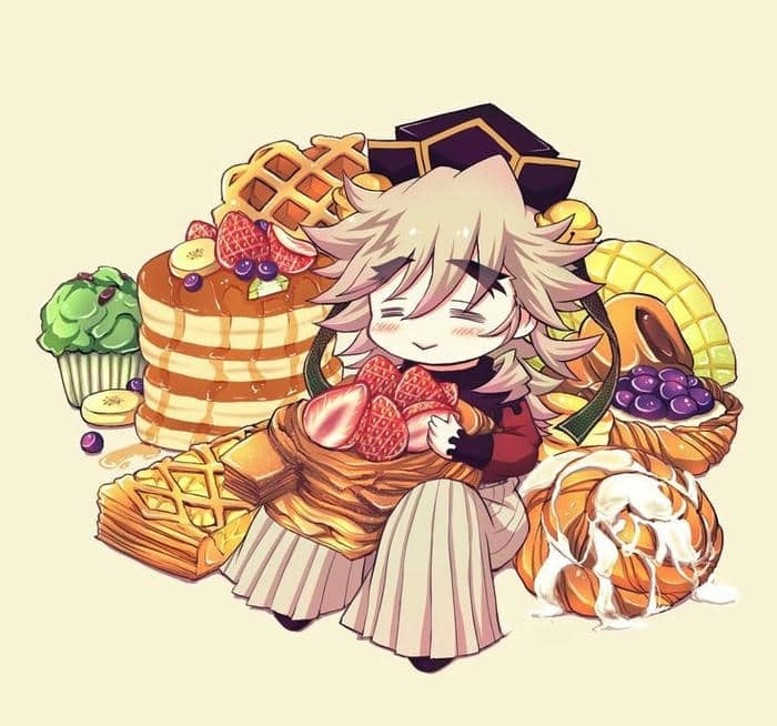 Douma Akaza Chibi Cute vừa dễ thương vừa máu lửa