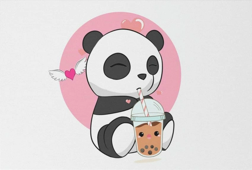 Con gấu trúc hình cute chibi gấu trúc dễ thương kawaii