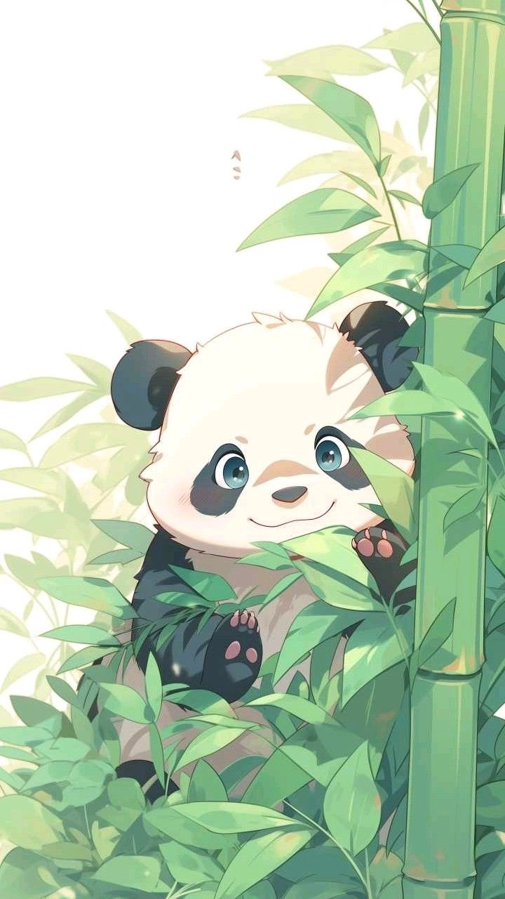 Chibi cute panda panda chibi siêu đáng yêu kawaii