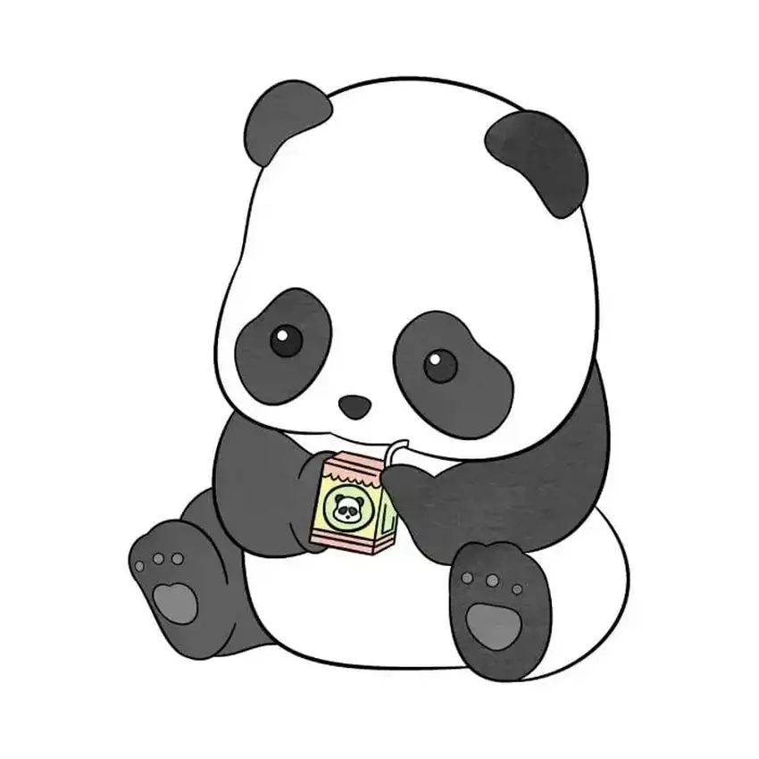 Chibi gấu trúc gấu trúc nhỏ nhắn đầy phong cách