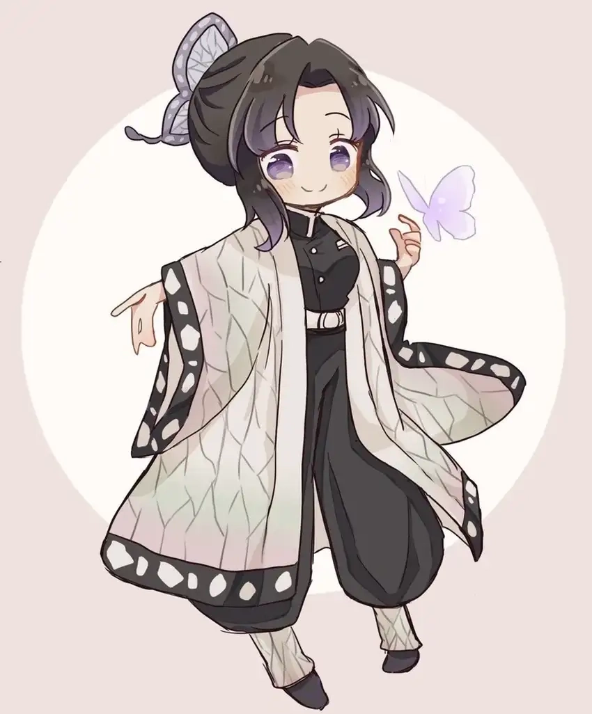 Hình nền Shinobu Chibi khiến màn hình bừng sáng