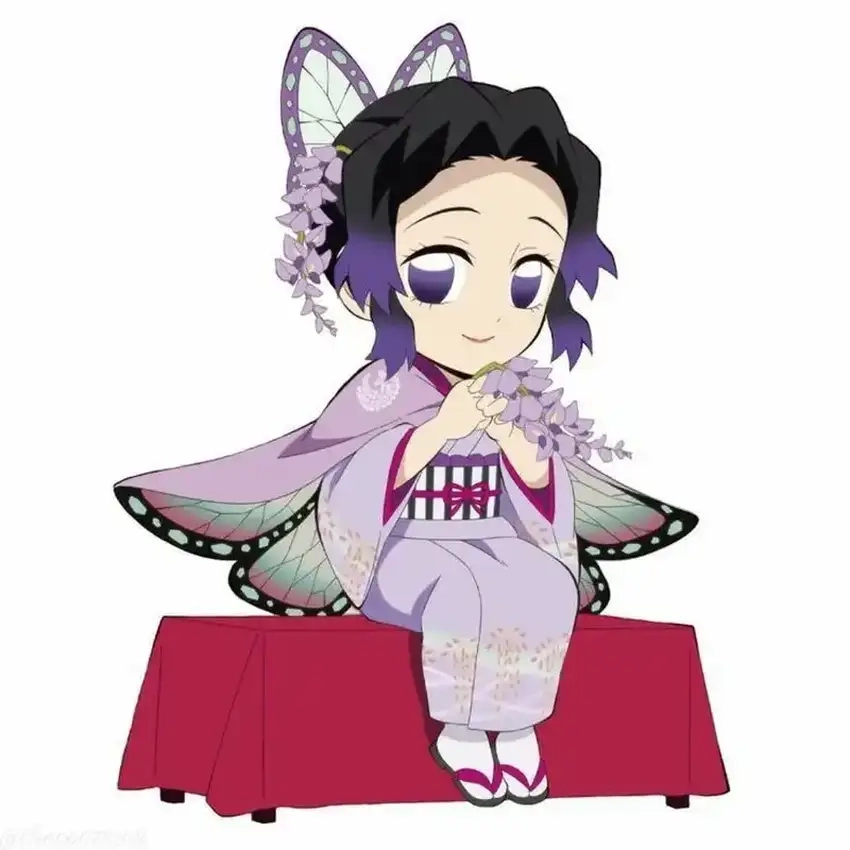 Shinobu Chibi Pinterest lung linh sắc tím mộng mơ