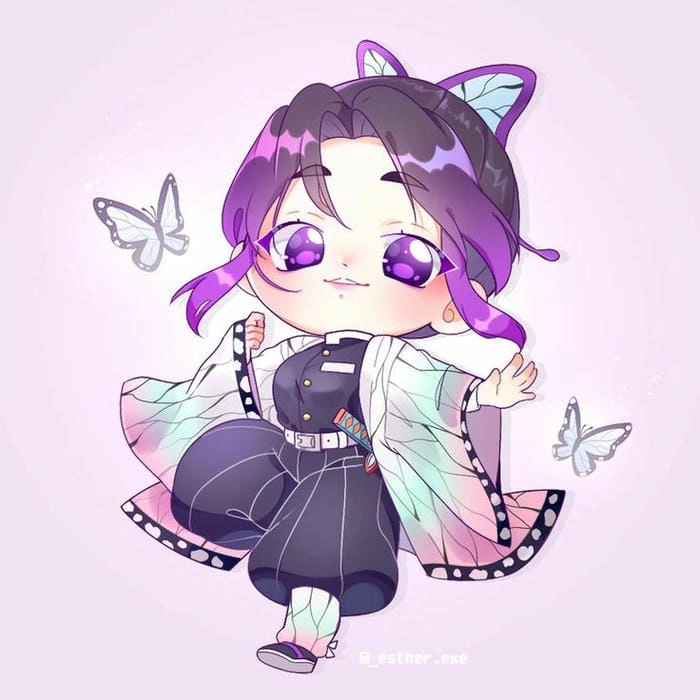 Hình ảnh Shinobu Chibi dịu dàng mà lạnh lẽo