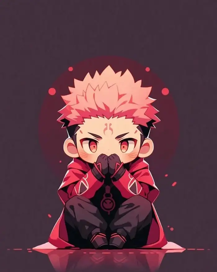 Ảnh Sukuna chibi đẹp phong cách dễ thương