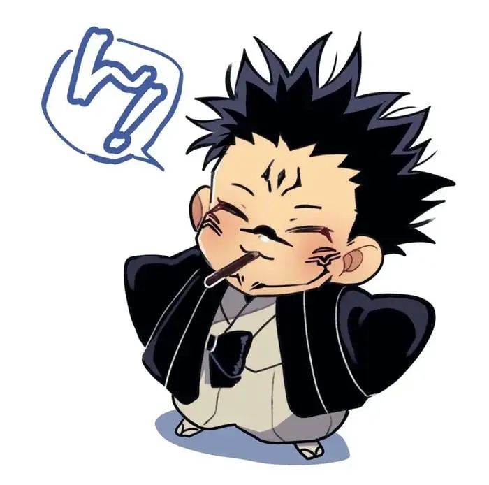 Sukuna chibi cute biểu cảm ngộ nghĩnh đáng yêu