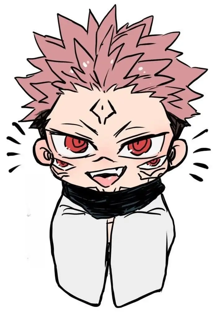 Sukuna chibi cat phiên bản chibi với mèo dễ thương