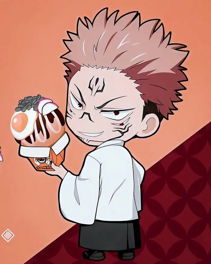 Sukuna chibi easy cách vẽ đơn giản nhanh