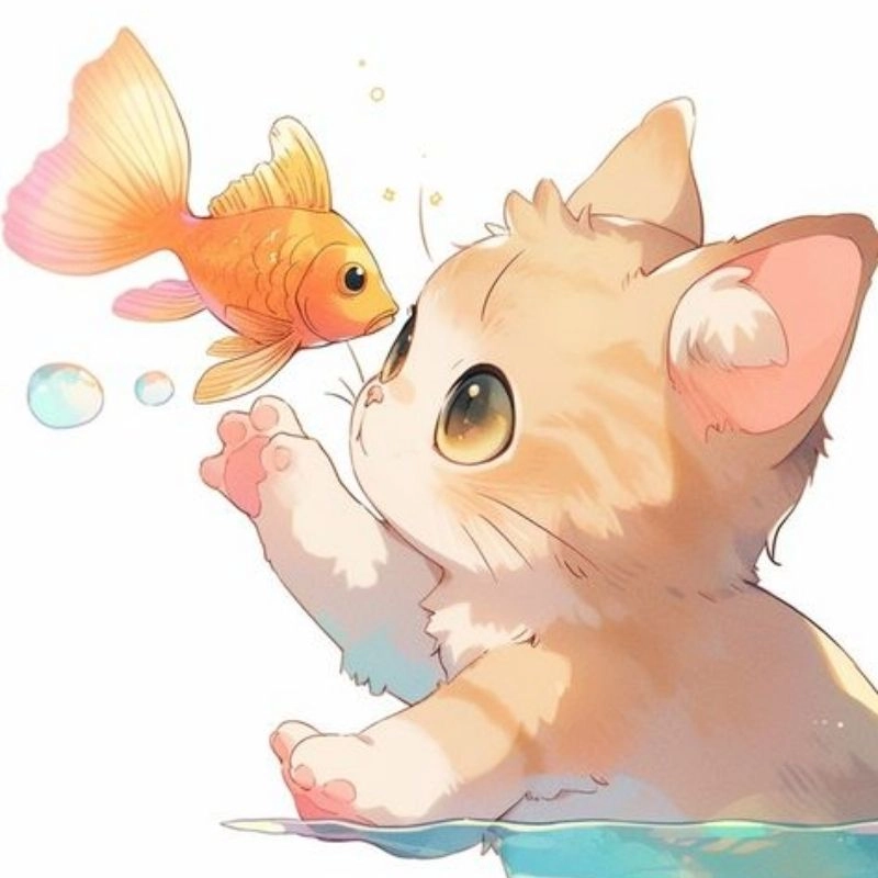 Ảnh mèo cute làm avatar nhìn là yêu