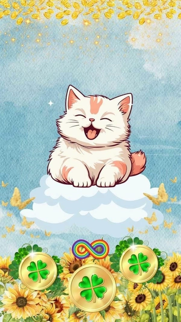 Avatar mèo thần tài lực sĩ cực kỳ cá tính