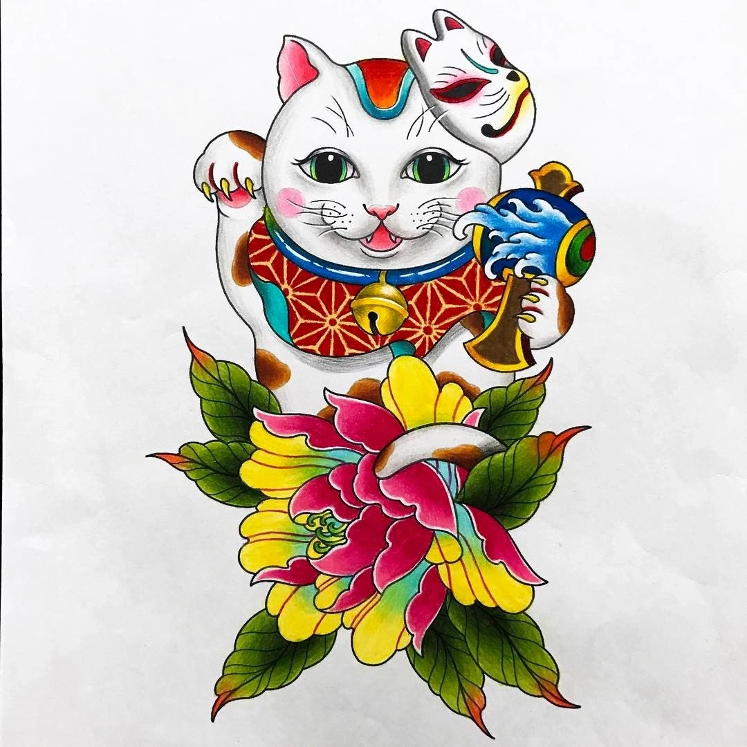Mèo thần tài to thể hiện quyền lực vững chắc