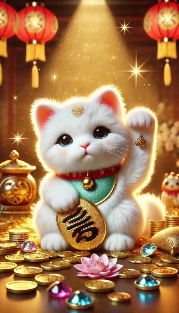 Mèo vẫy khách mini siêu dễ thương bắt mắt