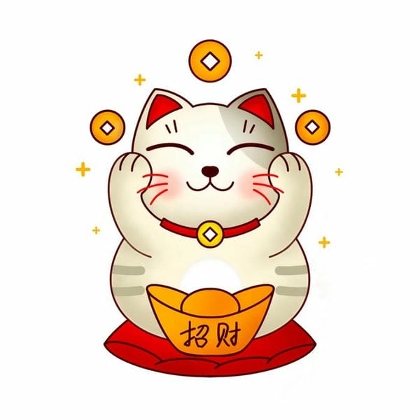 Phong thủy mèo thần tài giúp vượng khí mạnh