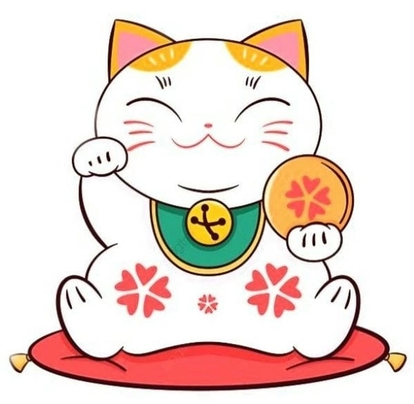 Avatar mèo thần tài mini nhìn là phát tài