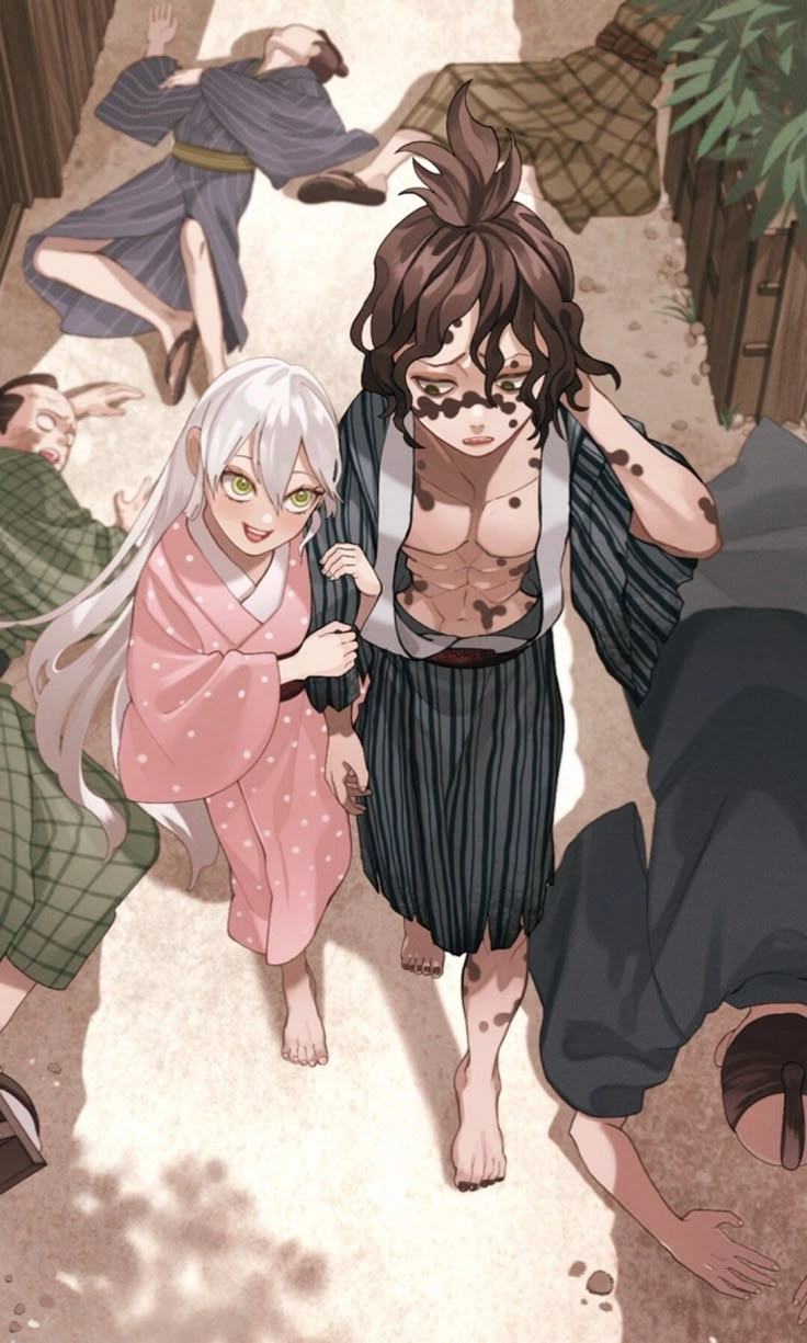 Demon Slayer Gyutaro & Daki cặp quỷ thách thức Tengen