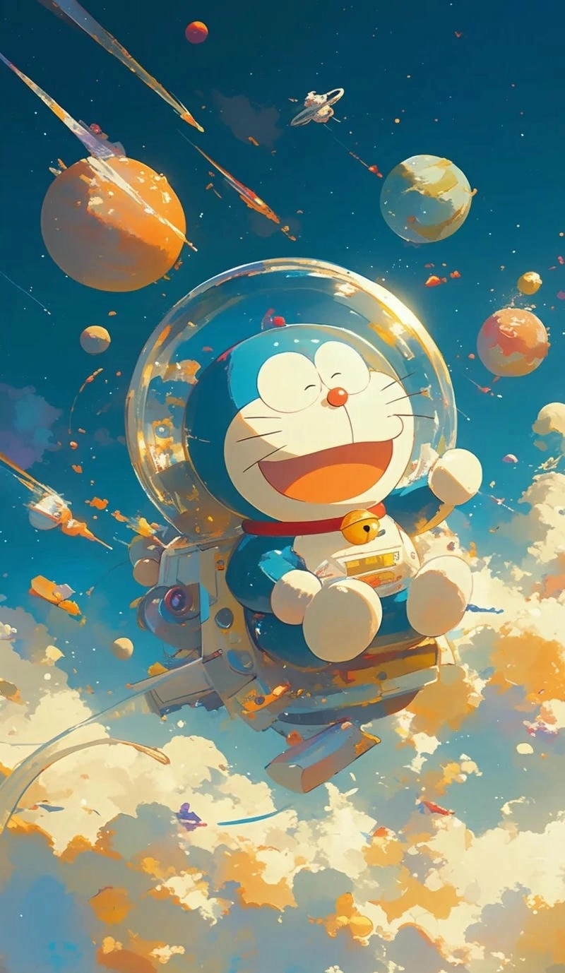 Hình nền Doraemon vui nhộn đáng yêu