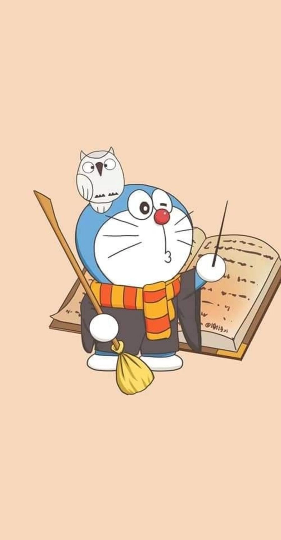Hình nền Doremon màu hồng dễ thương