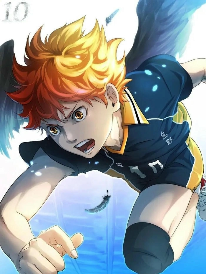 Anime Hinata Haikyuu năng lượng bùng nổ trên sân đấu