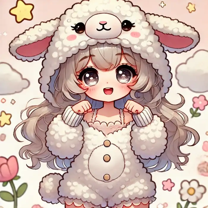 Avatar nữ cute rực rỡ sắc màu ngọt ngào