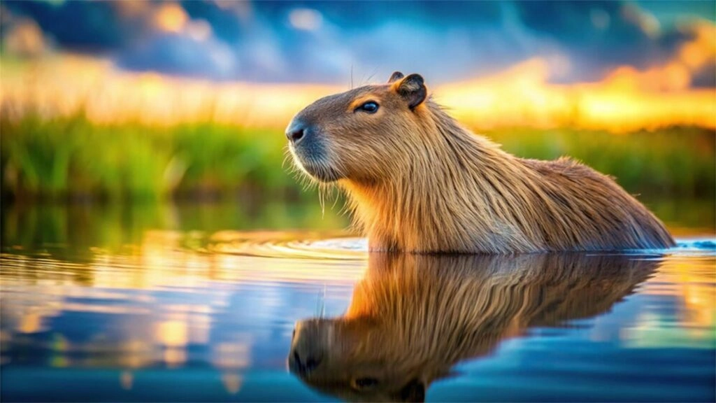 Hình nền Capybara siêu cute mới nhất
