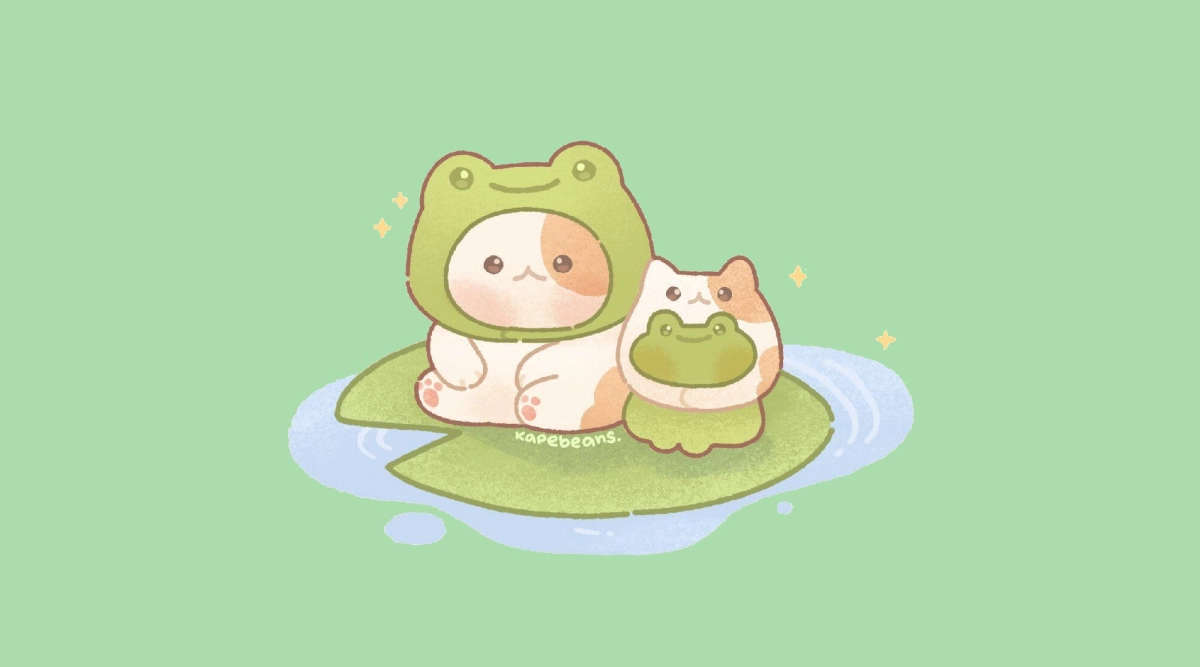Hình nền chibi dễ thương lung linh rực rỡ