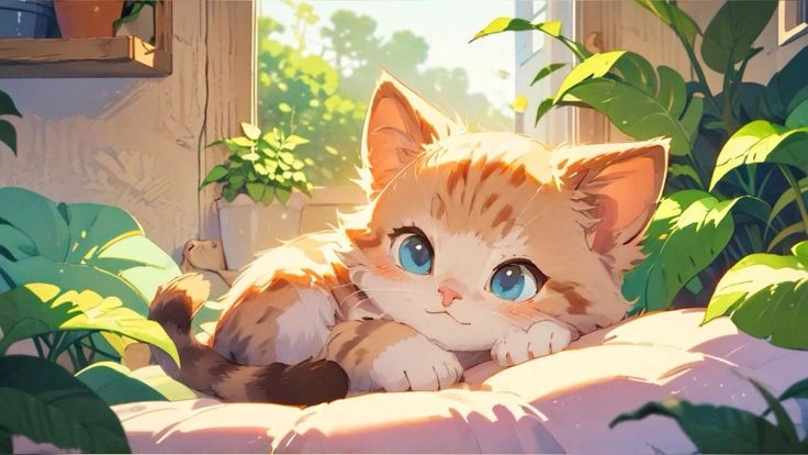 Hình nền chibi anime đẹp nhẹ nhàng đáng yêu