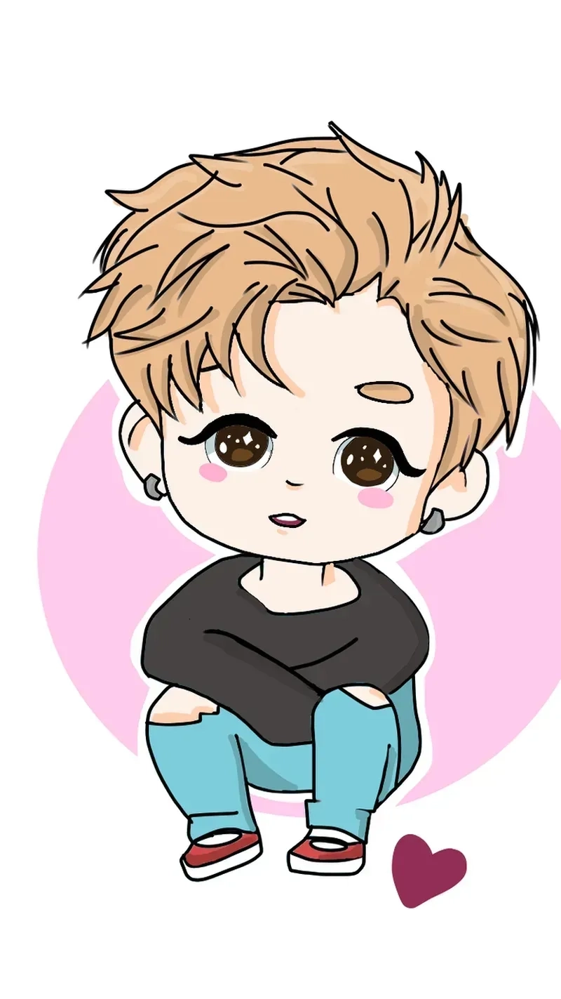 Hình nền chibi nam phong cách học sinh