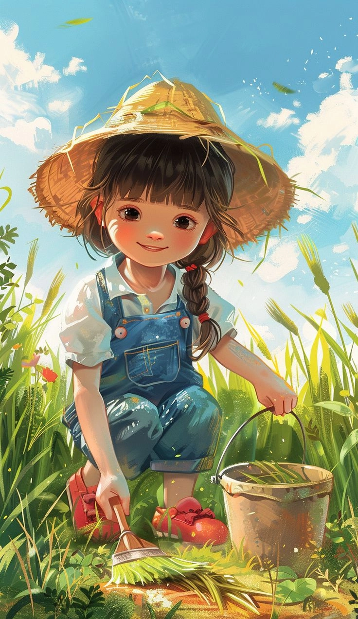 Hình nền con gái chibi ngọt ngào ấn tượng