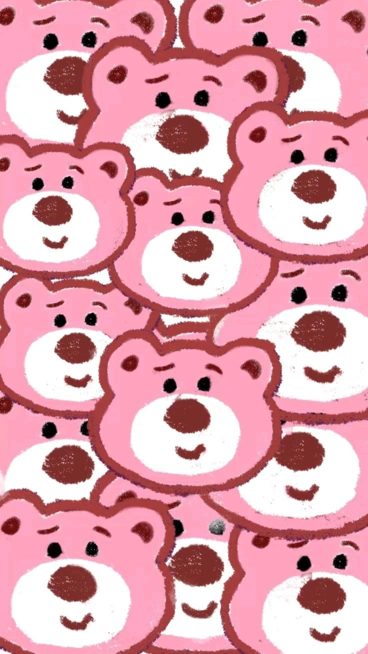 Phát sáng hình nền gấu Dâu cute siêu nổi bật