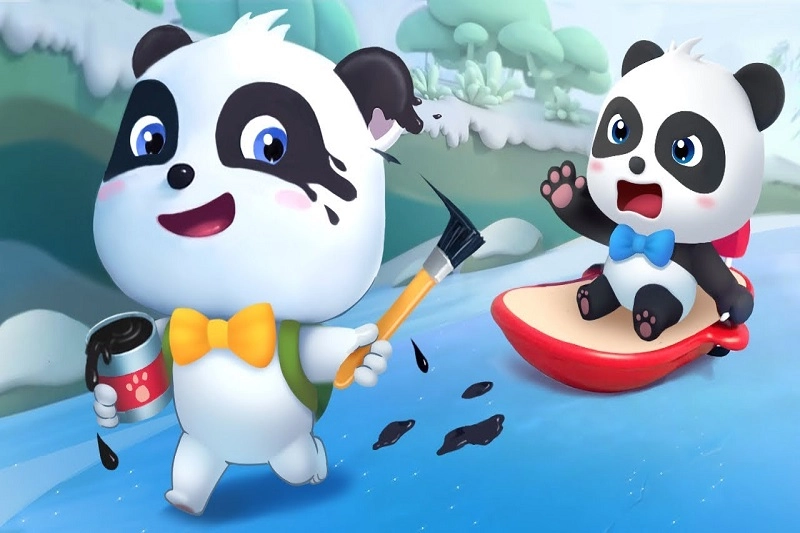 Ảnh nền gấu trúc cute siêu dễ thương