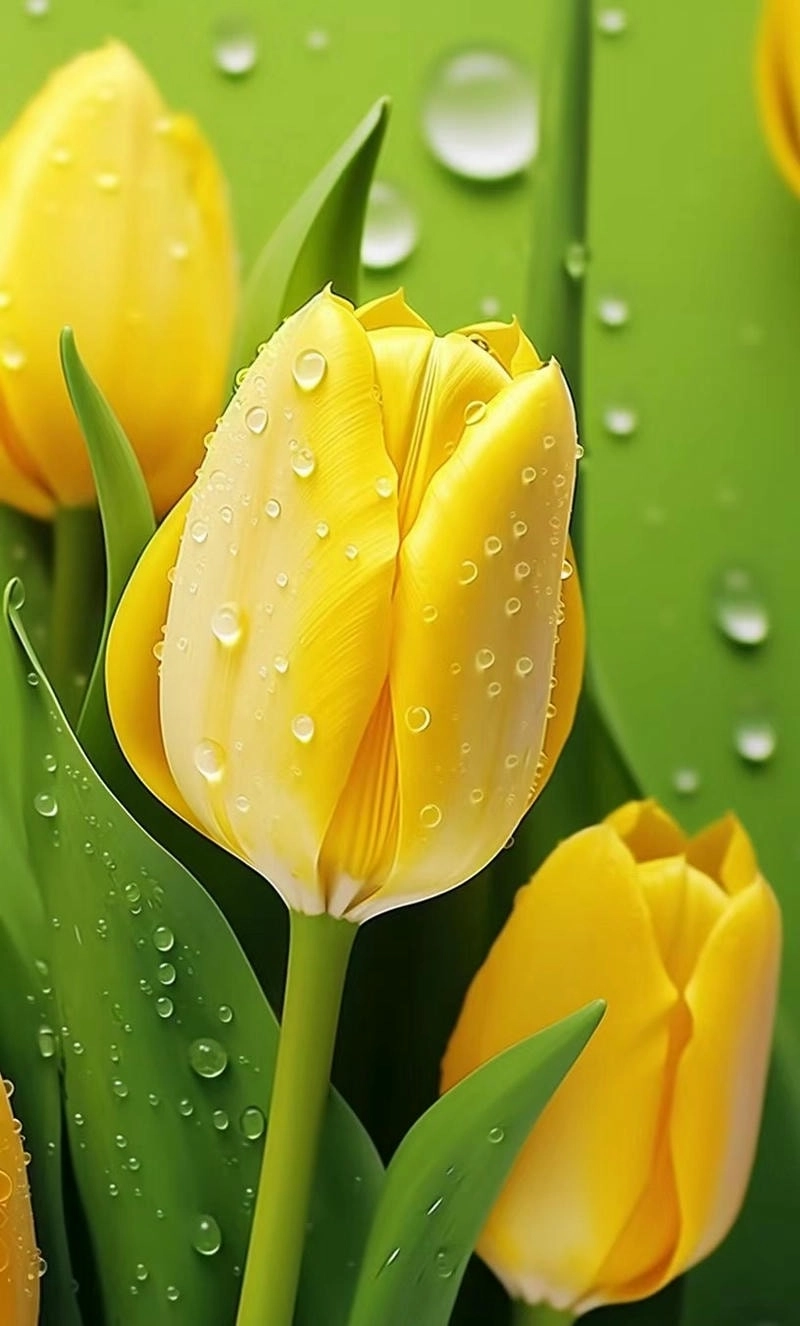 Hình nền hoa tulip cho điện thoại tỏa sắc