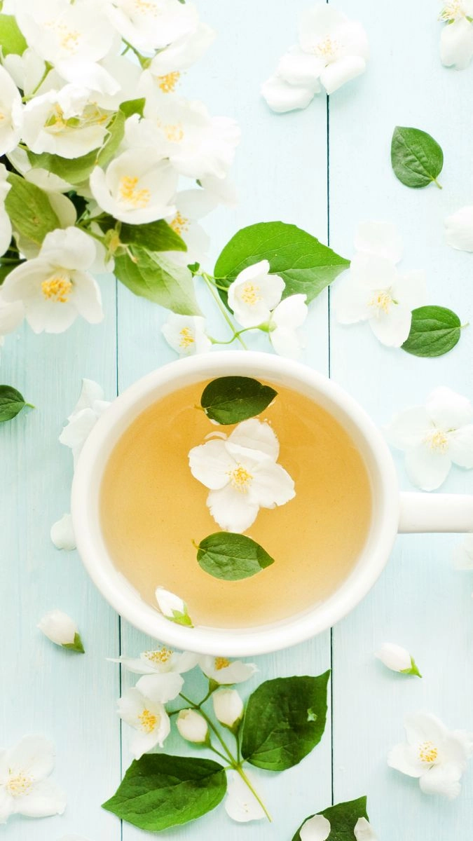 Hình nền hoa nhài pinterest nhẹ nhàng