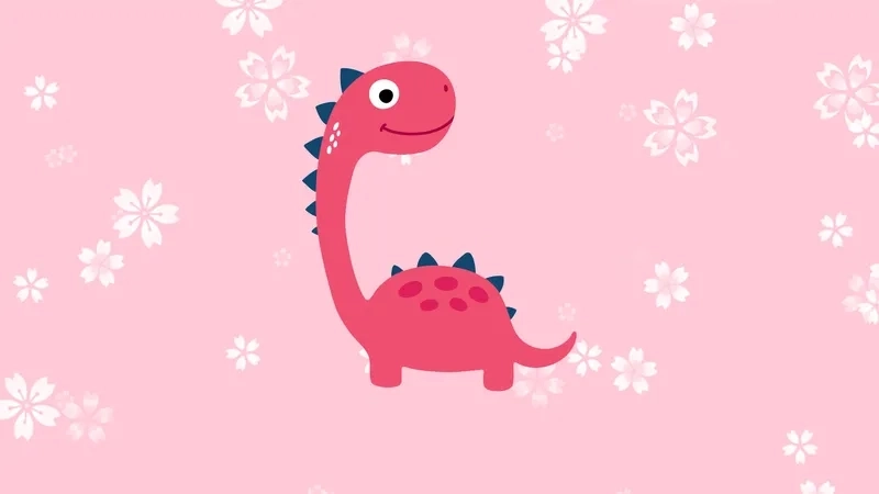 Hình nền khủng long cute cho máy tính siêu dễ thương