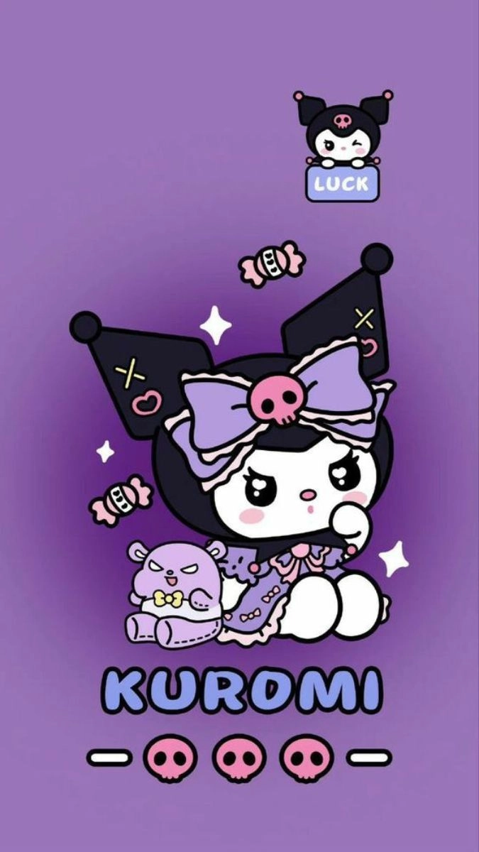 Hình nền Kuromi sinh động bắt mắt