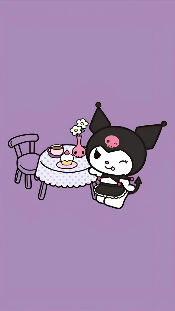Ảnh nền Kuromi cá tính thời trang
