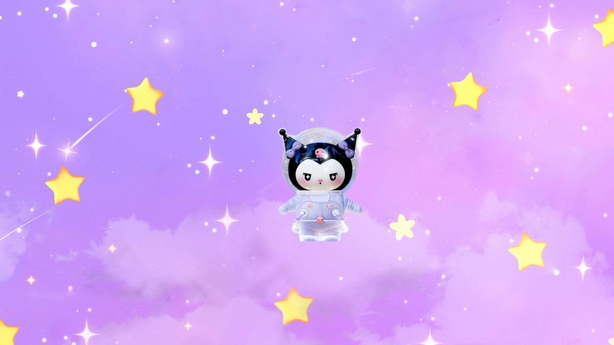 Hình nền Kuromi ngang sáng tạo