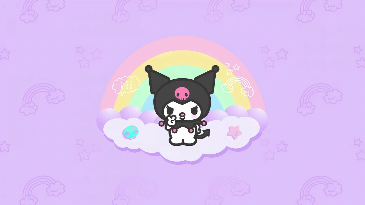 Hình nền Kuromi ngầu anime cá tính