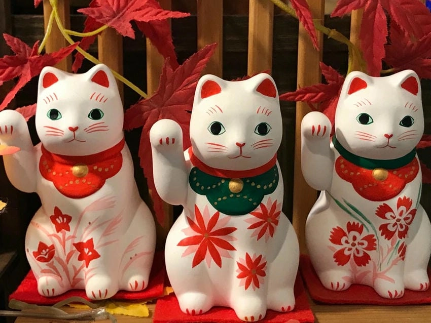 Ảnh mèo thần tài hình nền máy tính chuẩn đẹp