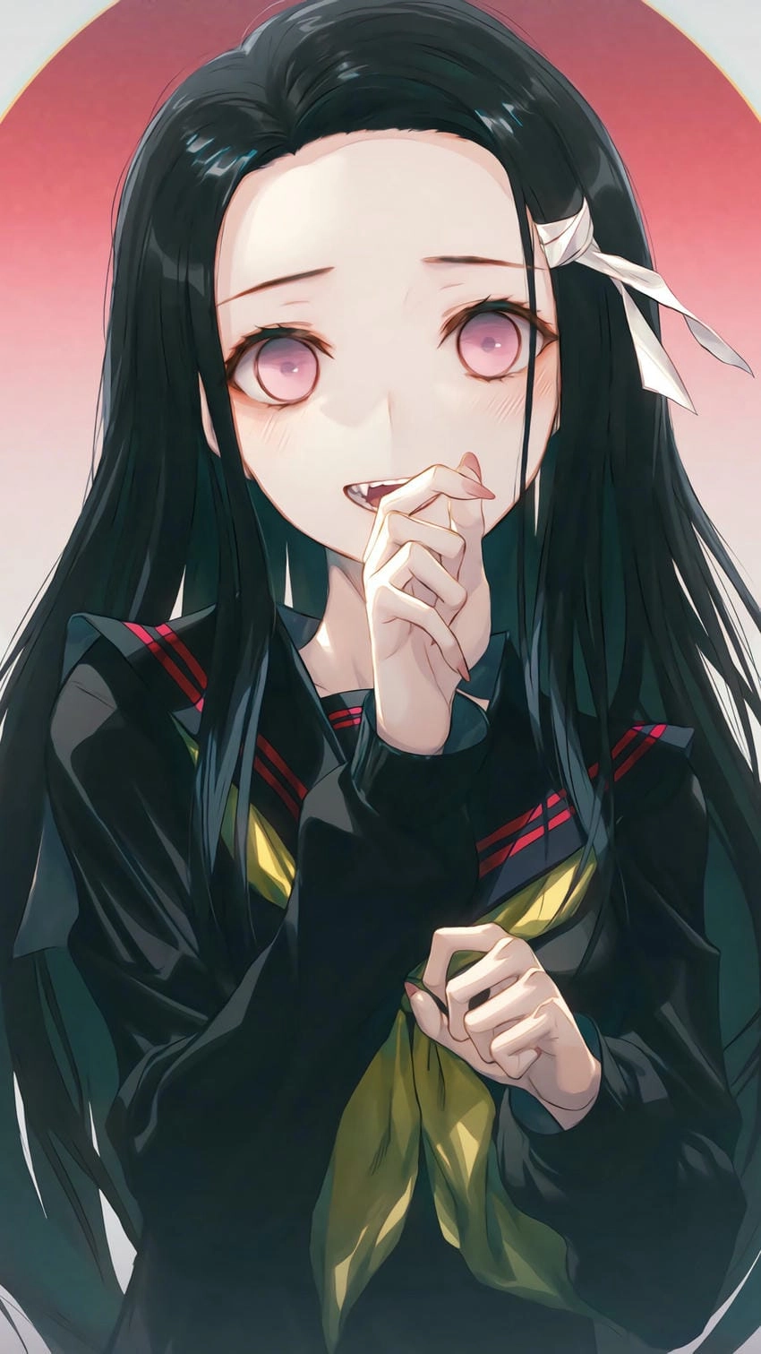 Hình nền Nezuko cute như thiên thần nhỏ