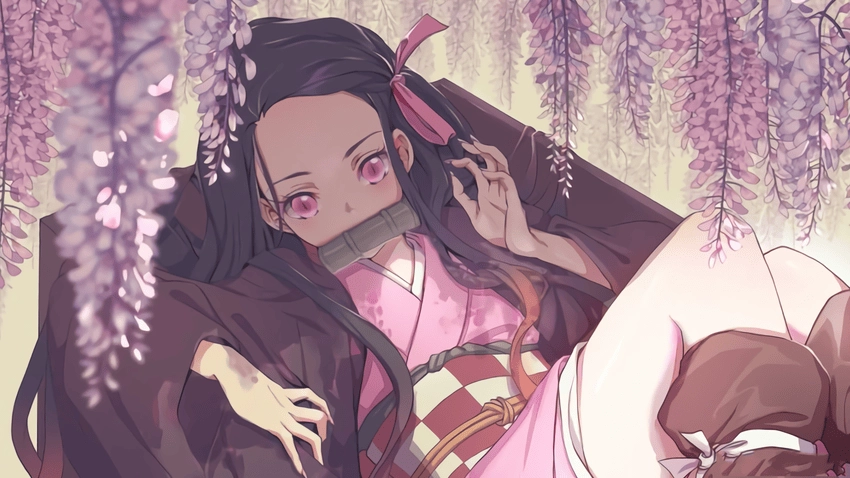 Hình nền anime Nezuko đậm chất u huyền