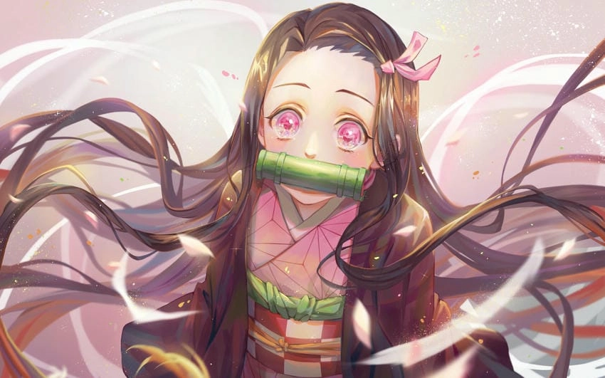 Ảnh Nezuko anime đầy cảm xúc lặng thầm